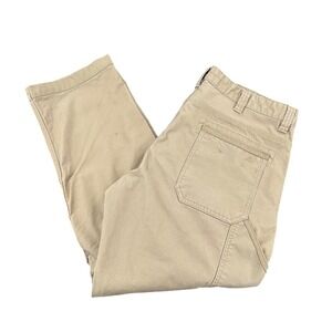 Ridgecut Toughwear Mens‎ Tan Ripstop Work Pants Reinforced Knee 38x32 carpenter
